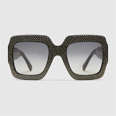 gucci rhinestone sunglasses replica|gucci unisex sunglasses.